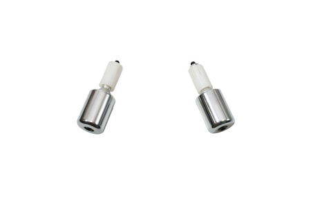 Końcówki ciężarki kierownicy średnica 17,5mm kolor chrom
