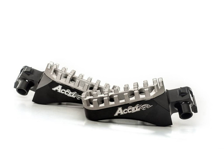 Podnóżki yamaha yz/yzf/wrf '01-'17, aluminium t7075+stal, kolor czarny,regulowana szerokość (kpl.2 szt)