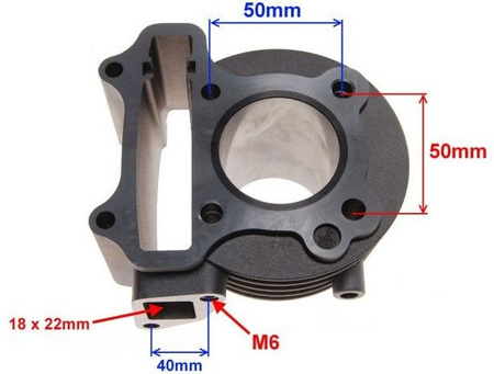 Cylinder kompletny skuter 4T 139Qmb 60 cm
