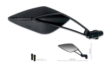 Lusterko prawe viper nr 8 kolor czarny (m10x1,25 lewy+prawy)