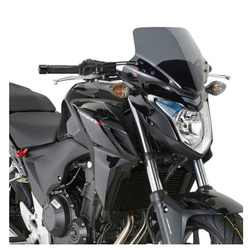 SZYBA HONDA CB 500 F '13-'15 (WYS. 28,5 X SZER. 36 CM) PRZYCIEMNIANA Z MOCOWANIAMI - WYCOFANO Z OFERTY