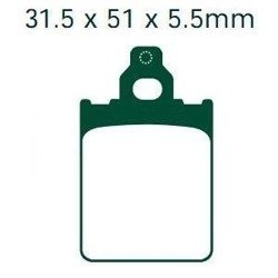 KLOCKI HAMULCOWE DO SKUTERÓW ITALJET EBC FA186