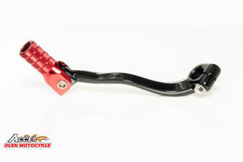 Dźwignia zmiany biegów honda crf 250r '04-'09, crf 250x '04-'17 aluminiowa kolor czarny, końcówka czerwona