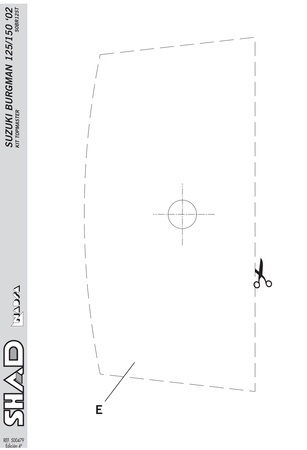 Stelaż kufra tylnego Shad do Suzuki Burgman 125/150 ( 02 - 06)