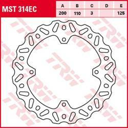 Tarcza hamulcowa tył ktm sx 85 '03-'10 (200x110x3mm) wave