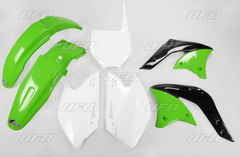 komplet plastików kawasaki kxf 250 '06 kolor oem (zielony/biały) (ka204e999)