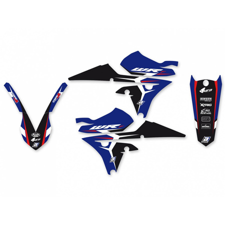 Komplet naklejek (oklein) yamaha wr 250f '15-'19, wr 450f '16-'18 dream 4 kolor niebieski/czarny