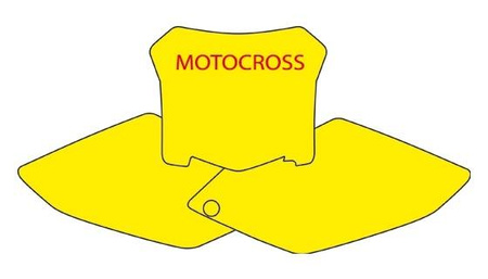 Komplet naklejek (oklein) pod numery startowe honda crf 450r (08)