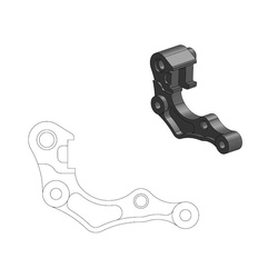 ADAPTER DO TARCZY PRZÓD / PRZEDNIEJ 270MM (DO ZACISKU OEM) HONDA CRF 250R/RX '19- , CRF 450R/RX '19-