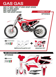 Komplet plastików plukomplet naklejek (oklein) gagamc 125 '21-'22