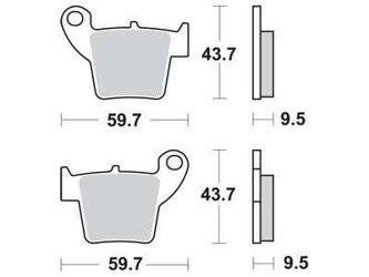 KLOCKI HAMULCOWE TRW MCB730SI