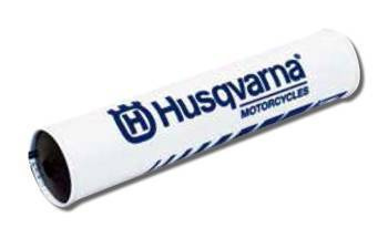 Osłona kierownicy (na poprzeczkę) kolor biały, logo husqvarna