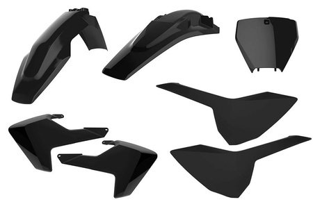 Komplet plastików husqvarna tc/fc '16-'18 w zestawie tablica przednia (8665800003) kolor czarny