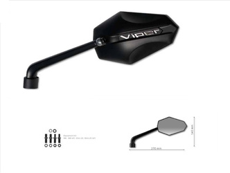 Lusterko prawe viper (aluminium) kolor czarny