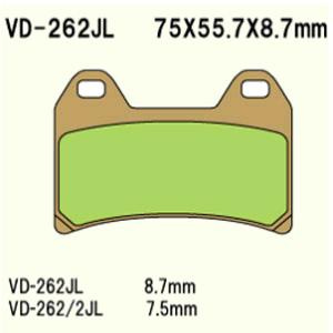 Klocki hamulcowe vesrah  vd-262jl