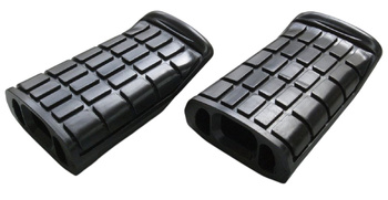 Guma (gumy) podnóżków kierowcy honda gl 1500 gold wing 92-00, gl 1500c valkyrie 97-03 (2 szt.) (made in japan)