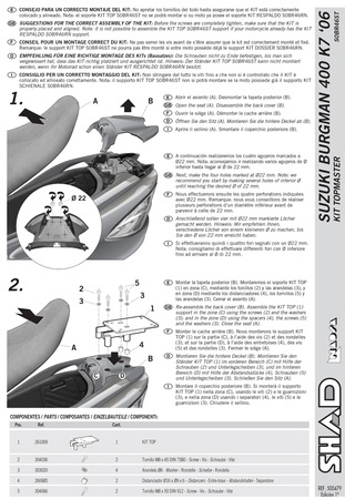 Stelaż kufra tylnego Shad do Suzuki Burgman 400 K7 (06)
