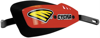 Osłony rąk (handbary - aluminiowy rdzeń) z mocowaniem (28,6mm - mocowanie 1cyc-1156-12 w zestawie) model serieone kolor czerwony