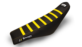 Pokrowiec/poszycie na siedzenie husqvarna fc/tc '14-'15, te/fe '14-'16, zebra kolor czarny/żółty
