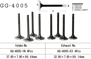 ZAWÓR SSĄCY KAWASAKI Z 1000J 81-83, Z 1000LTD 81-82, KZ 1000 POLICE (OEM: 12004-113) (1SZT.) (MADE IN JAPAN)