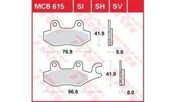 KLOCKI HAMULCOWE TRW MCB615
