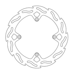 Tarcza hamulcowa flame tył 220mm ktm sx85 '11-'17, 250 freeride '14-'17, 350 freeride '12-'17 husqvarna tc85 '14-'17 (ng1281x)