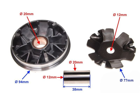 Wariator skuter Peugeot Buxy Trekker Speedfight 1 i 2 Tuning