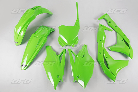 Komplet plastików kawasaki kxf 250 '17 kolor zielony (ka224e026)