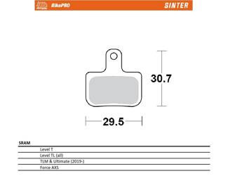 Moto-master bike pro klocki hamulcowe rowerowe sinter metaliczne