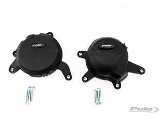 Pokrywy Dekli Silnika Puig Do Ktm 390 Duke 14-15 / Rc390 16-17 Czarne