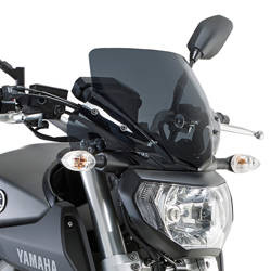 Szyba yamaha mt 09 850 (13-15) (28,5x36cm) przyciemniana z mocowaniami