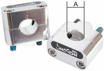 Mocowanie/podwyżki kierownicy (22,2mm) kolor srebrny