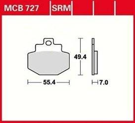 KLOCKI HAMULCOWE TRW MCB622SV