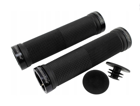 Manetki pg999 atv / jet ski / mtb (22+22mm, dł. 120mm) kolor czarny z czarną blokadą lock-on (999-102)