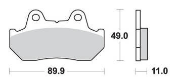 Klocki hamulcowe kh69/3 street excel sinter kolor złoty