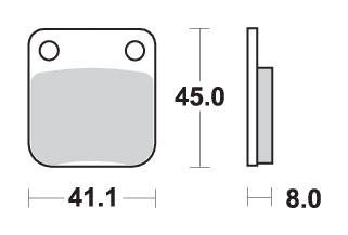 Klocki hamulcowe kh54 off-road sinter kolor złoty