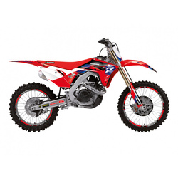 KOMPLET NAKLEJEK (OKLEIN) HONDA CRF 250R '18-'21, CRF 450R '17-'21, CRF 450X '17-'24 DREAM 5 KOLOR CZERWONY CZARNY