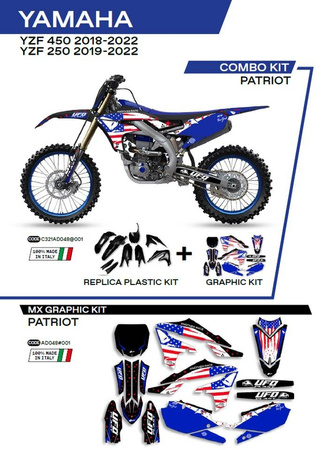 Komplet plastików plukomplet naklejek (oklein) yamaha yzf 250 '19-'22