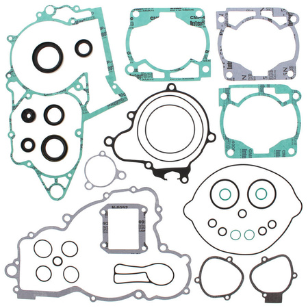 Winderosa (vertex) komplet uszczelek husaberg te300 11-14, husqvarna te 300 14-16, ktm xc 300 08-16, xc-w 300 08-16 (z uszczelniaczami silnikowymi)