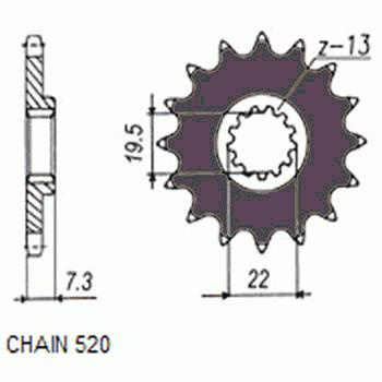 Zebatka napedowa sunstar sunf324-14 (wycofana z produkcji)