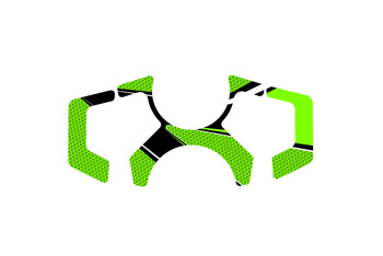 Radikal Osłona Półki Kierownicy Puig Kawasaki Ninja 400 Zielona