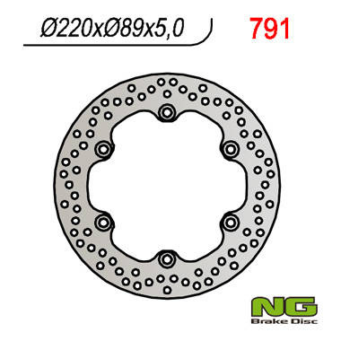 Tarcza hamulcowa tył suzuki gsxr/ sv/ tl (220x89x5) (5x10,5mm)