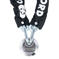 ŁAŃCUCH ZABEZPIECZENIE ANTYKRADZIEŻOWE Z KŁÓDKĄ NA SZYFR 9.5mm x 1.5m