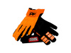 Rękawice Motocyklowe Power Force Enduro Cross Quad Spandex Pomarańczowo Czarne M