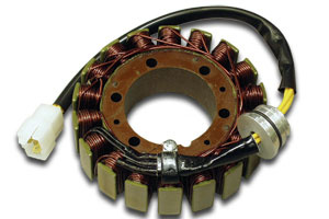 Uzwojenie alternatora stator honda gl 1100 & gl 1200, gl1000 (115x54x28mm) (g06) z przewodami i wtyczką