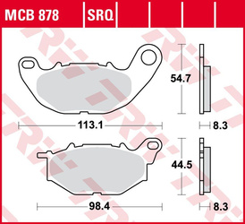 Klocki hamulcowe kh663 sinter track yamaha yzf 250r '15-, x-max 300 '18-, yzf r3 '15-, mt-03 '17-, przód