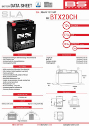 Bs akumulator btx20ch (fa) (ytx20ch-bs, ytx20a-bs) 12v 18ah 150x87x161 bezobsługowy - zalany (270a) (4)