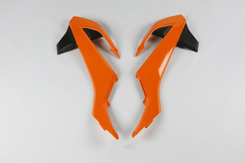 Osłony chłodnicy ktm sx 65 '16-22, kolor oem '16 i '18 (pomarańczowy/czarny)
