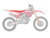 Pokrowiec/poszycie na siedzenie honda crf 250 '22-'23 crf 450 '21-'22 replica team hrc 22 honda kolor czerwony (zastępuje e1149r21)