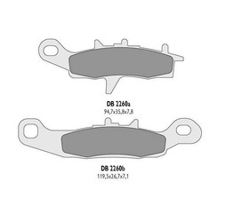 Klocki hamulcowe kh258, kh349, - zastąpione przez db2260or-d